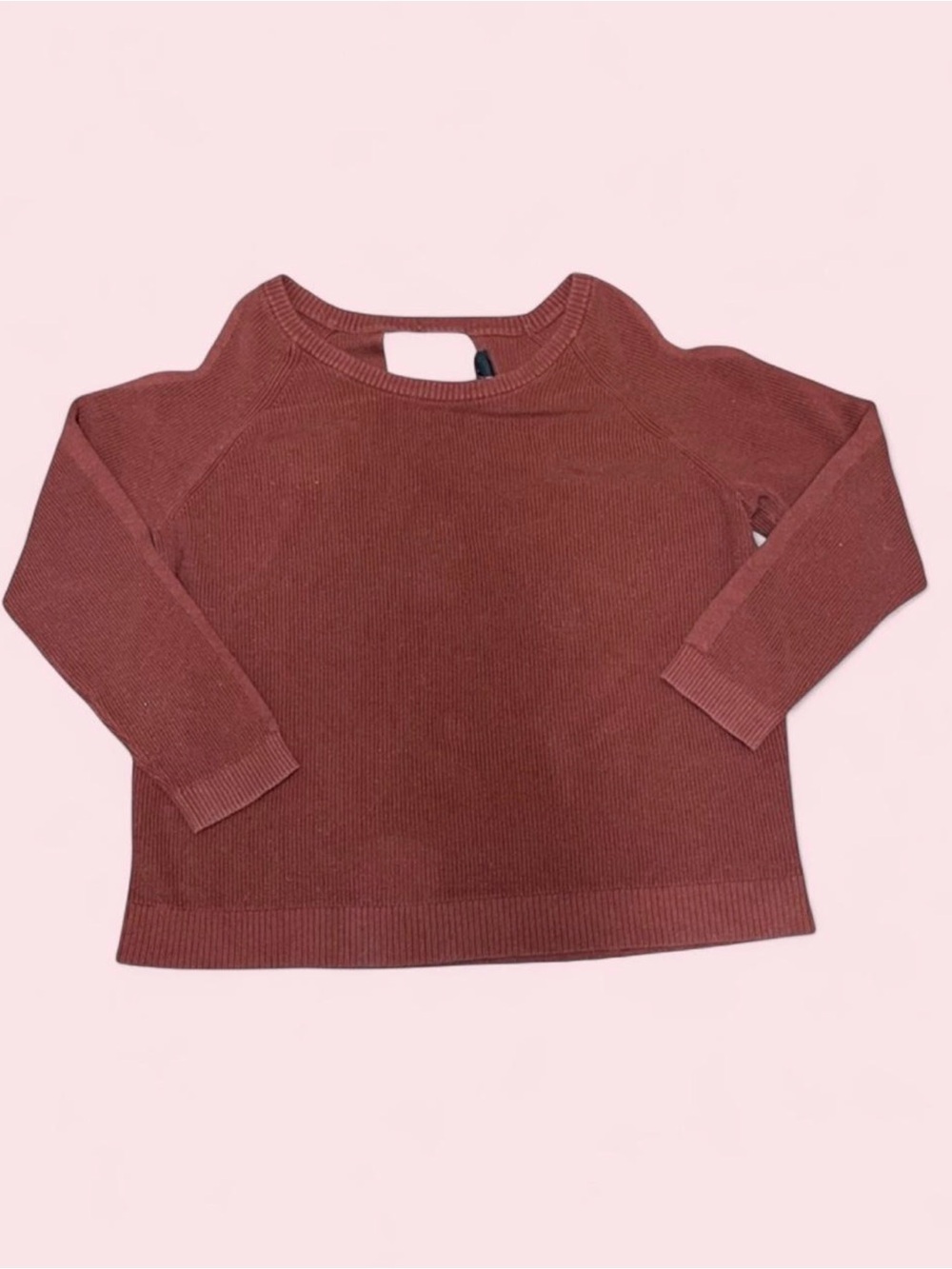 Torrid Ribbed Knit Cold Shoulder Sweater 2X Rust Cut‎ Out Back